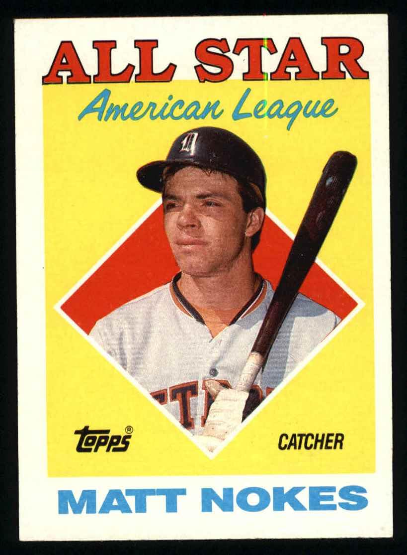 Amazon.com: 1988 Topps #393 All-Star Matt Nokes Detroit Tigers