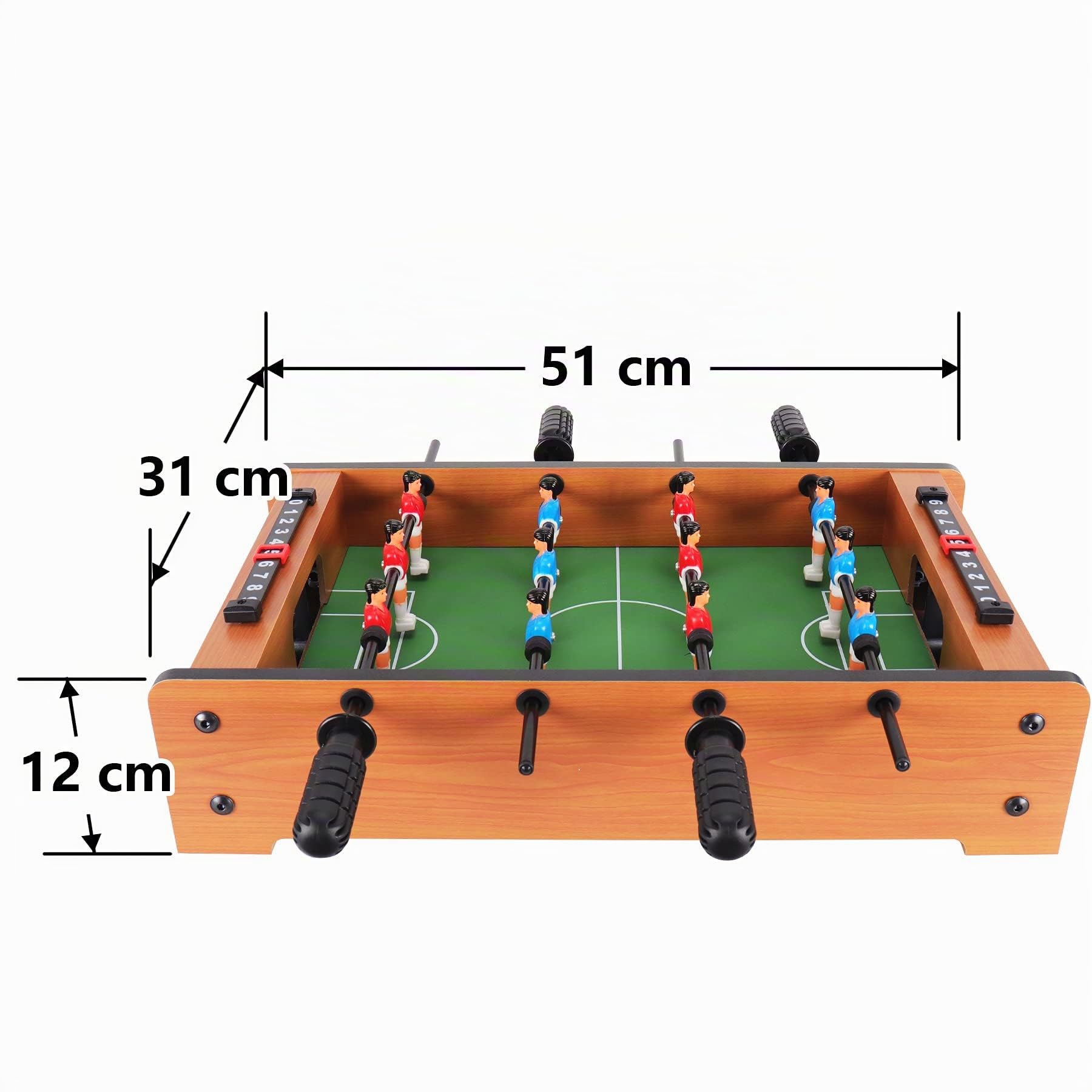 Win.Max Mini Baby-Foot Portable et léger pour Enfants, Facile à Monter et à Ranger, 51 x 31 x 10 cm