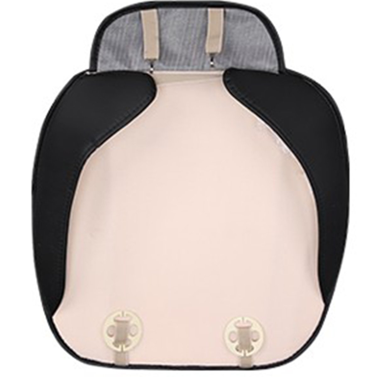 WINOMO Coussin de siège de voiture universel en cuir noir + rouge