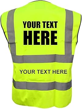 Customised/Personalised Hi vis-viz vest