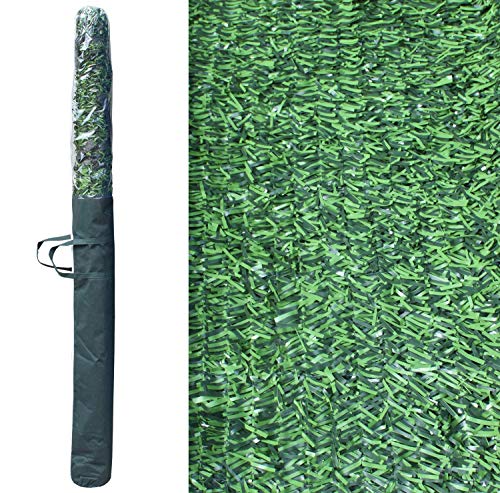Pal Ferretería Industrial Rollo de seto Artificial ignífugo Verde de ocultación 3x1.5m (1- Rollo seto 3x1.5)