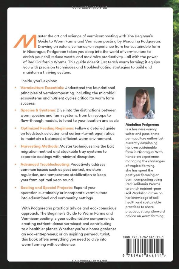 The Beginner's Guide to Worm Farms and Vermicomposting: Small-Scale Vermicomposting for Gardeners, Micro-Farms, Regenerative Homesteads, and Permaculture Projects - Image 2
