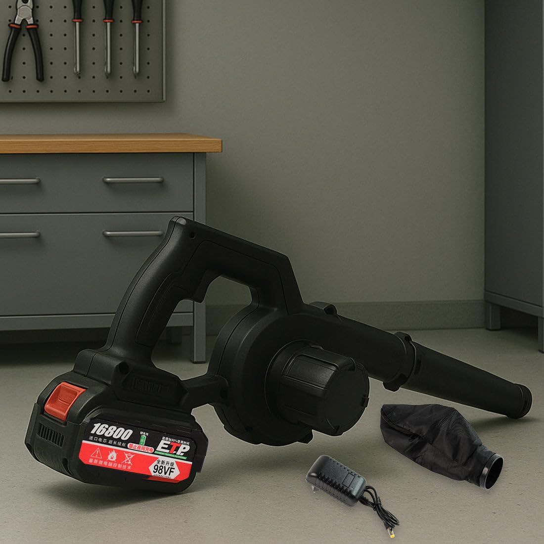 Electric Air Blower & Vacuum Cleaner Kit with Dust Collection Bag | Multipurpose Air Blower Machine for Home, Garden, Workshop, Car Cleaning & Leaf Blower-image-38