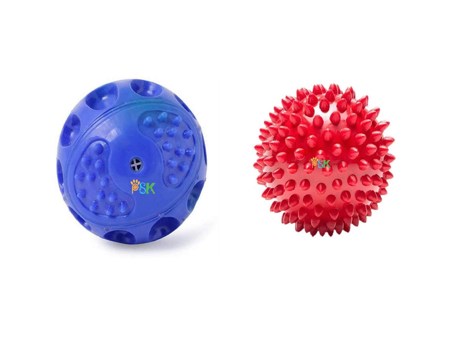 PSK PET MART Rubber Ball Toys Combo for Dogs, Spike Ball and Squeeze Ball(Multi-Color) (B09276CHZT) Amazon Price History, Amazon Price Tracker