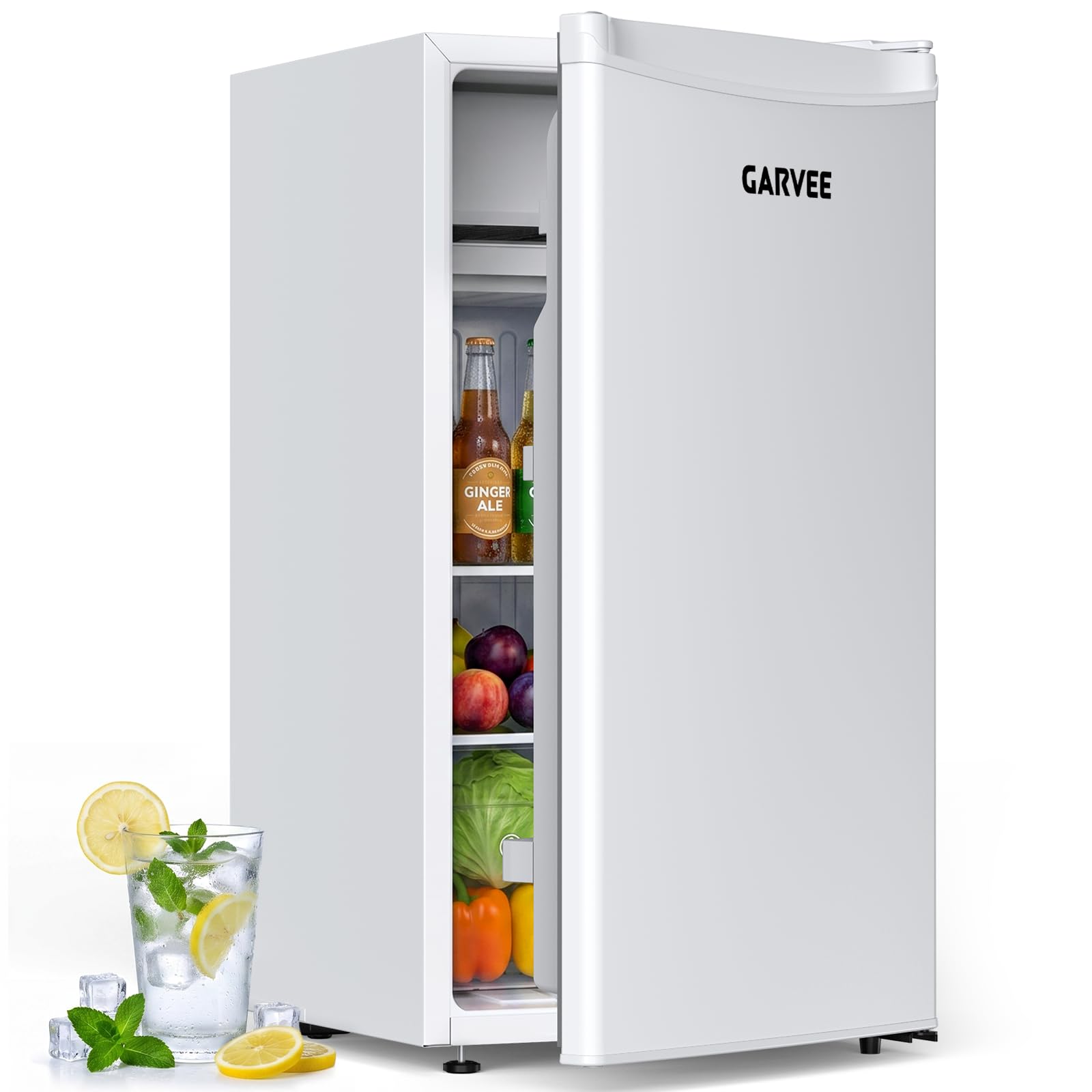 Nevera Pequeña 92L Enfriamiento Rápido En La Cámara de Refrigeración, Mini Nevera Frigorifico Rango Temperatura 0-18º, Bajo Consumo, Puerta Reversible, Silencioso, para El Hogar y La Oficina