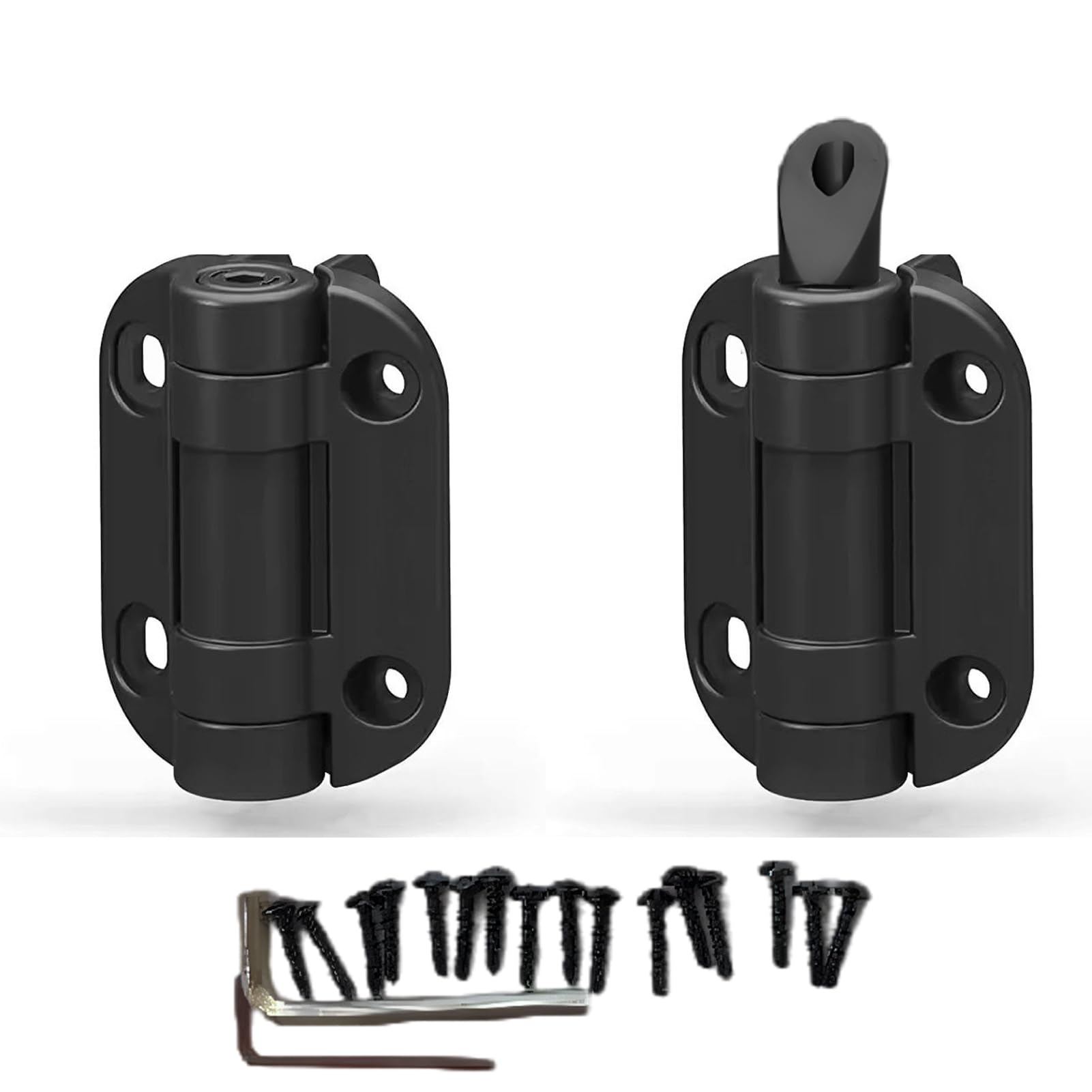 YIXANNX 2piece Self-Aligning Pool Gate Hardware Adjustable Tenon Hinges for Vinyl Metal and Wood Doors Fence Hinge Door Frame