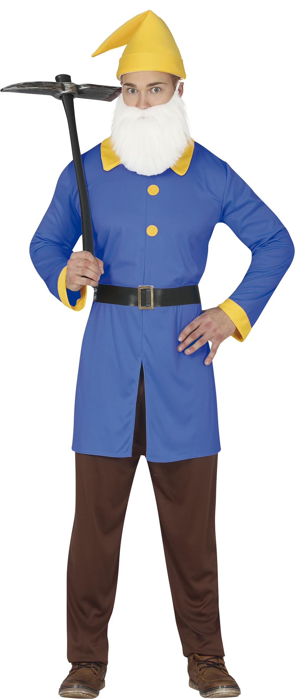 FIESTAS GUIRCA Dwarf Fancy Dress Costume Adult Man Size Medium