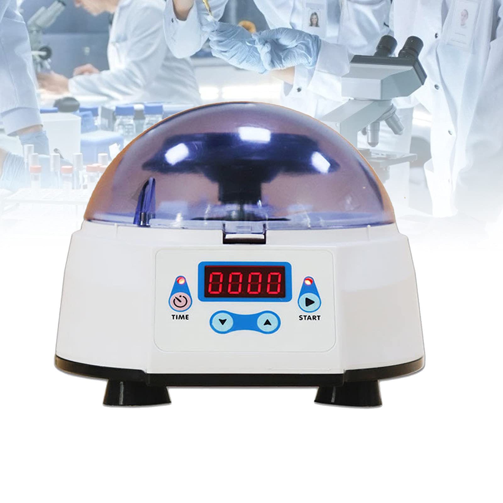 Mini Handheld Centrifuge Machine,220V30W High-Speed Serum Centrifuge,Timing,Open Cover Protection,Chemistry Experiment Equipment,for Hospital/Biological/Chemical Labs,4000RPM