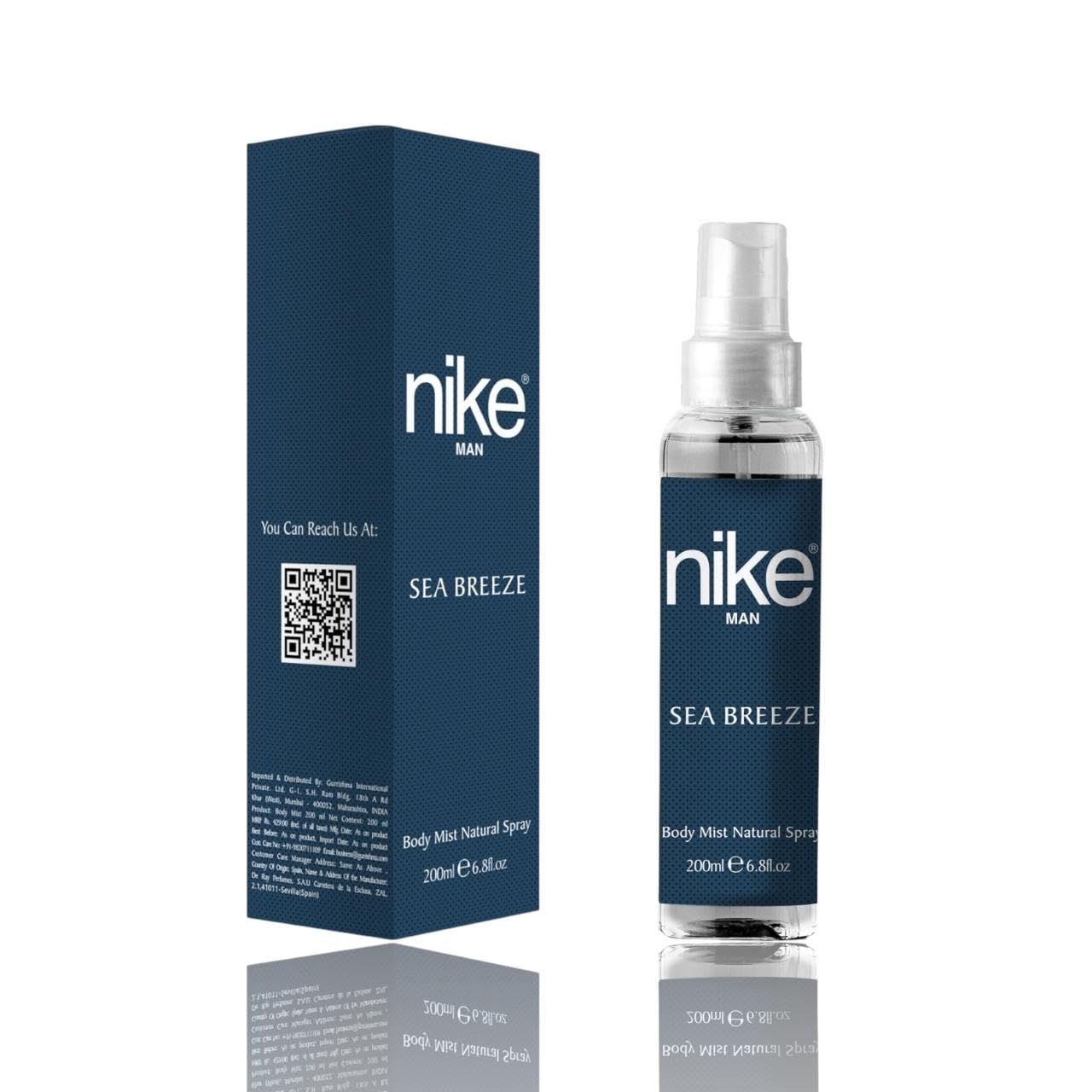 Nike Sea Breeze Body Mist for Men, 200ml, Aqua Fragrance Spr… Nike Sea Breeze Body Mist for Men, 200ml, Aqua Fragrance Spr…