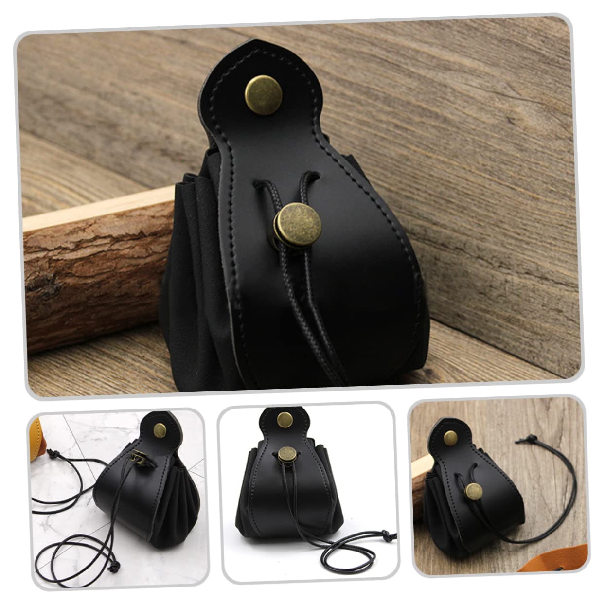 YARNOW 5 Pezzi Custodia Per Dadi Compatto Custodia Viaggio Segnale Piccolo Polvere Gioco Borsa Di Stoccaggio Dei Dadi Marsupio Sacchetto Di Perline Di Gioco Buste Vassoio Pelle