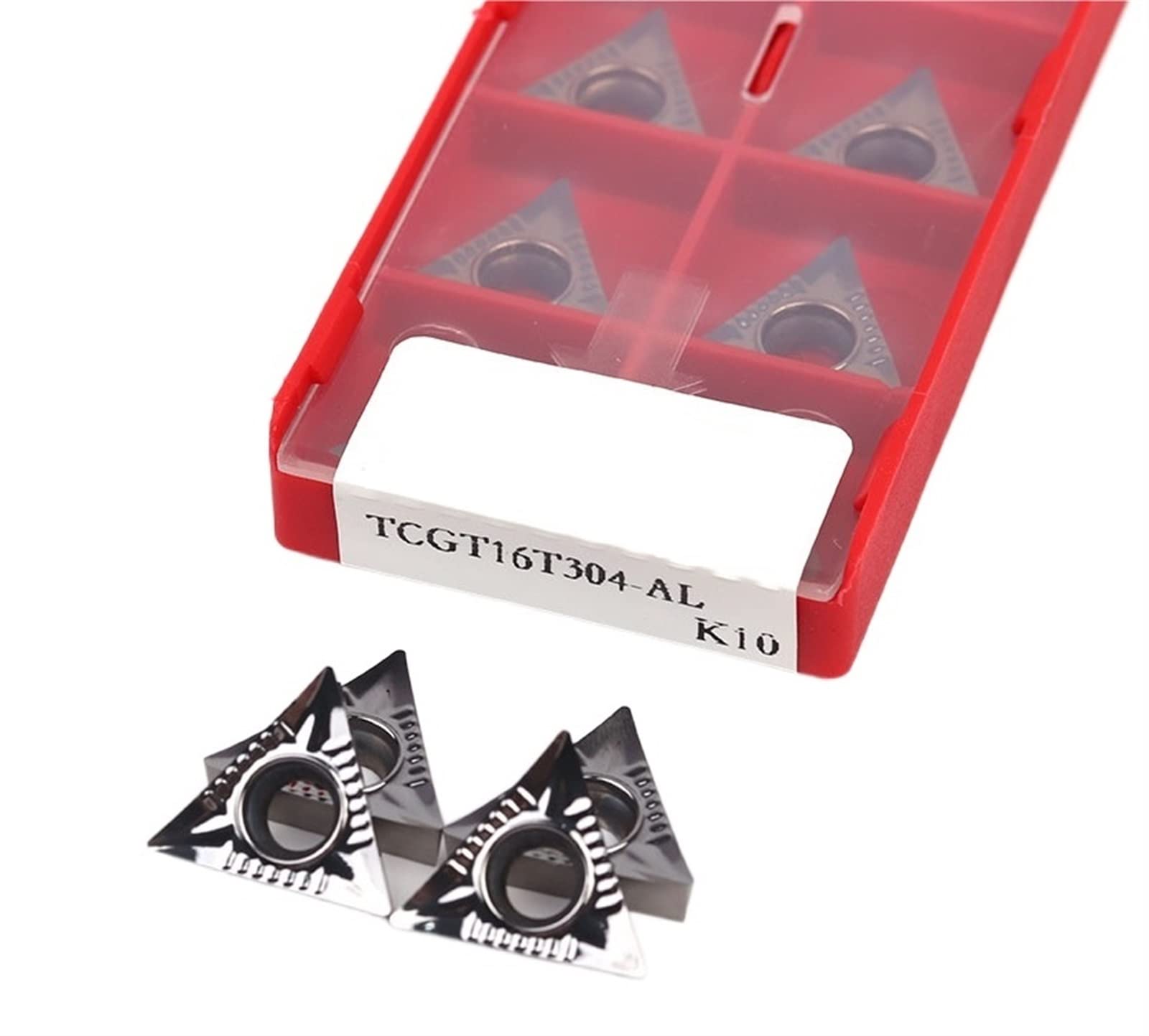 Torneado de insertos indexables de carburo Hoja de torno for herramienta torneado aluminio CNC TCGT16T304-AL K10