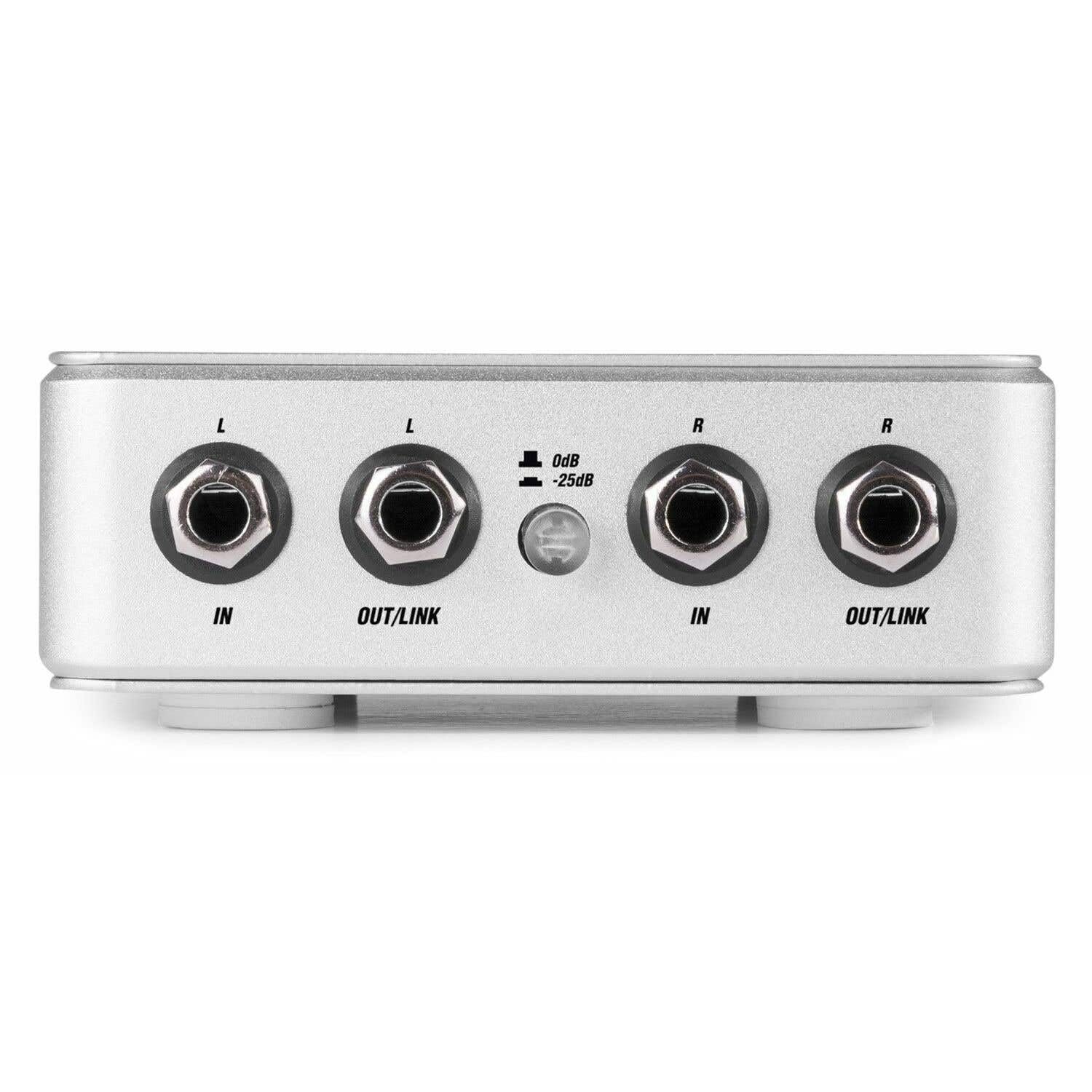 Power Dynamics PDX30 - Boîtier DI Stéréo, Aluminium, Très Robuste, Compatible Batterie, Idéal pour Augmenter Les Performances Sonores de Vos Instruments de Musique