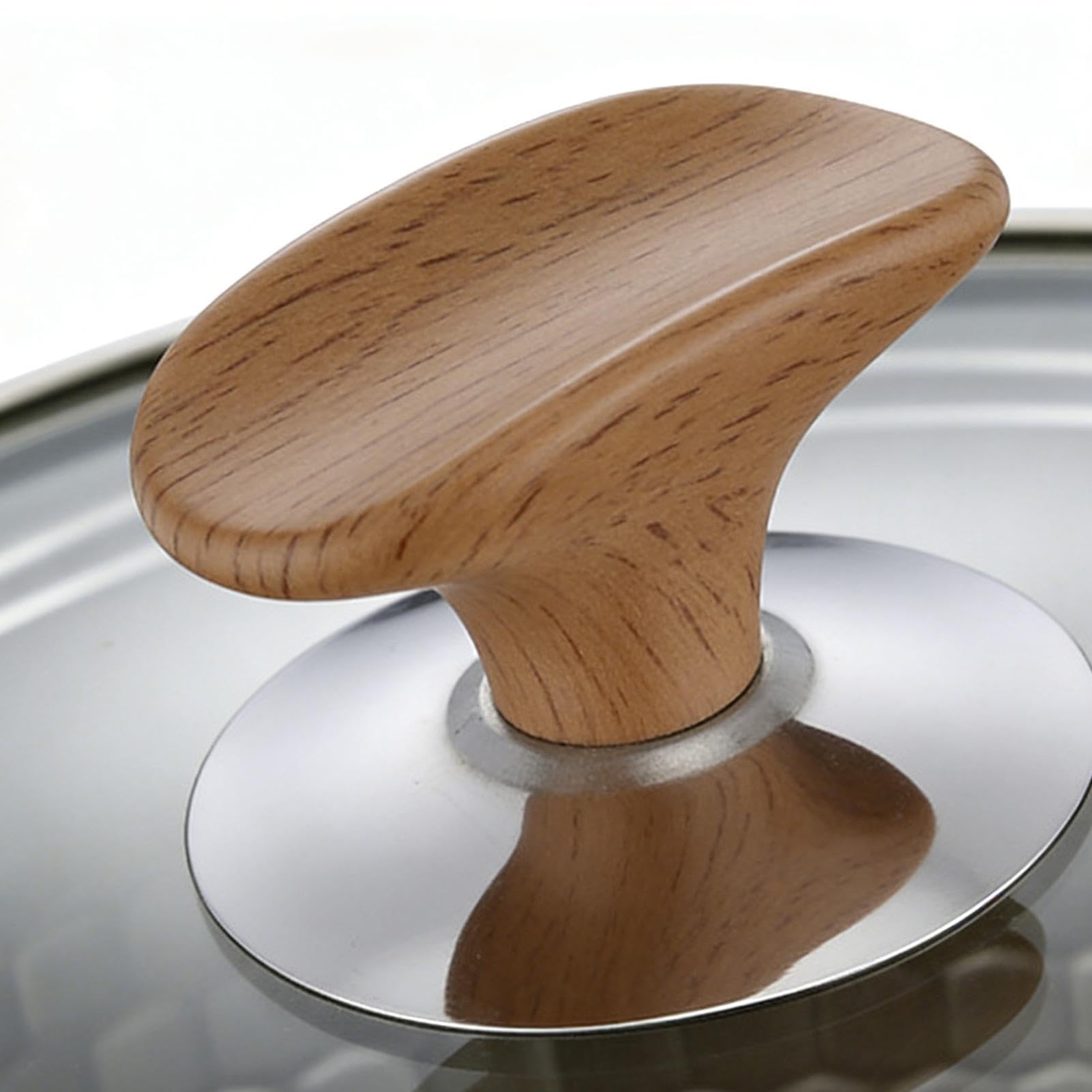 Sartén de Titanio Utensilio Antiadherente con Tapa | Sartén de Titanio Puro Para Cocinar Leche, Guisos, en Cocinas de Inducción, Vitrocerámica, Camping y Hogar