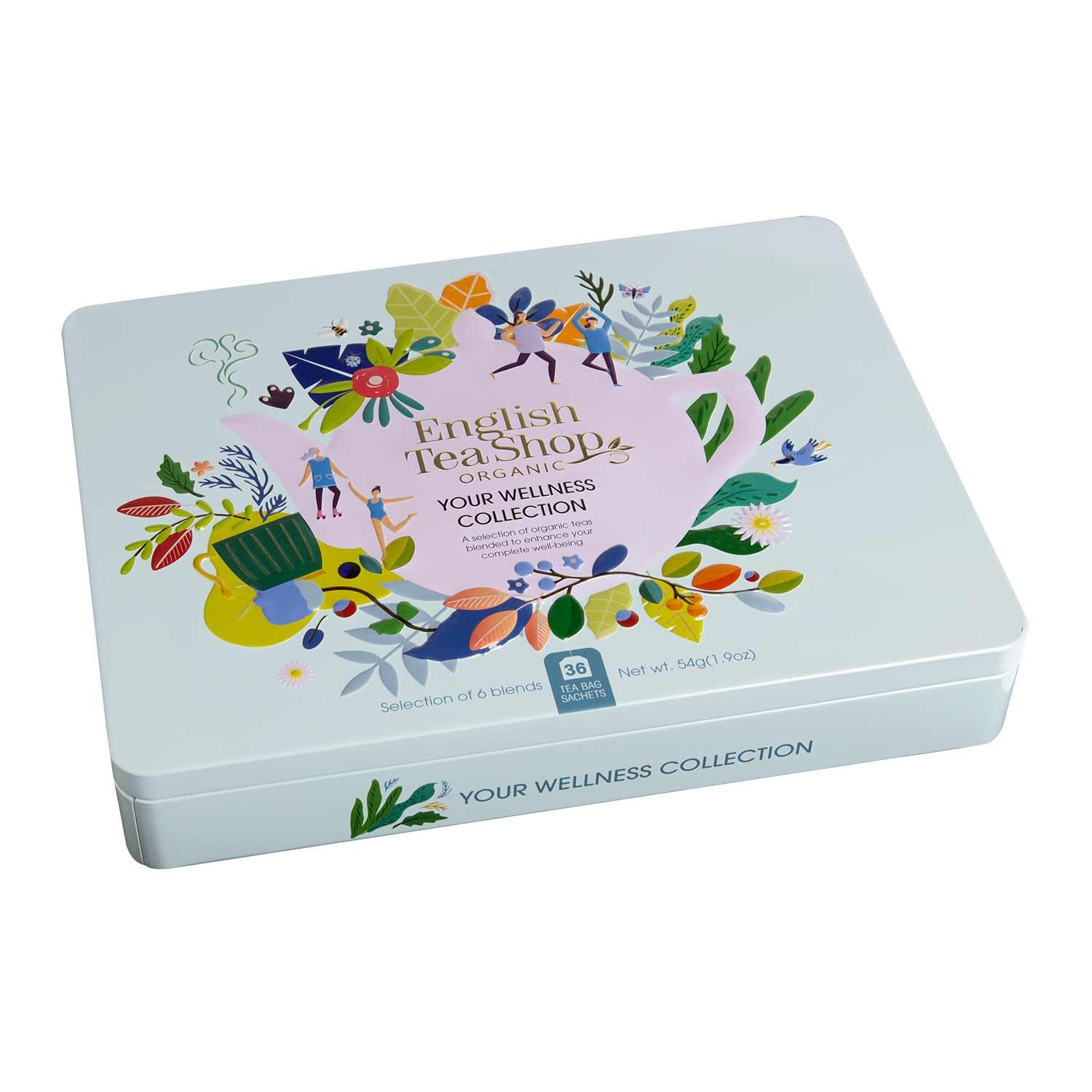 English Tea Shop - Coffret infusions bien-être bio - 36 sachets d'infusions parmi nos 6 mélanges bien-être - Coffret tisane idée cadeau