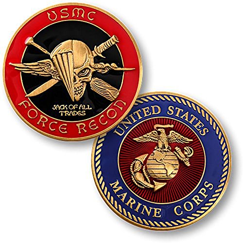 USMC U.S. Marine Corps Force Recon Challenge Coin