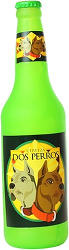 Silly Squeakers Botellas de cerveza - Juguete para perro - 100% vinilo. Hecho duradero y fuerte. Juguete de juego novedoso. 14 botellas para elegir