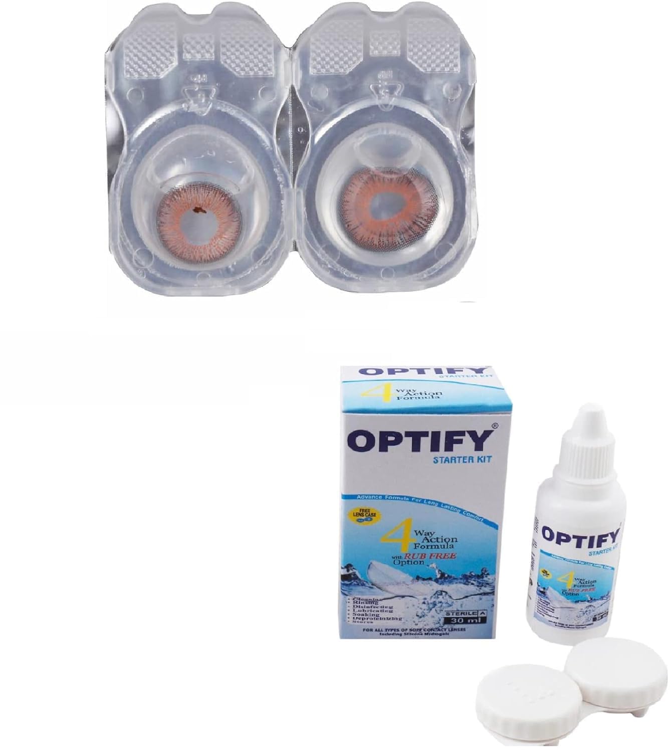 Jackals Monthly Color Contact Lenses With Solution (Zero Power,Brown) (B0BJV185CC) Amazon Price History, Amazon Price Tracker