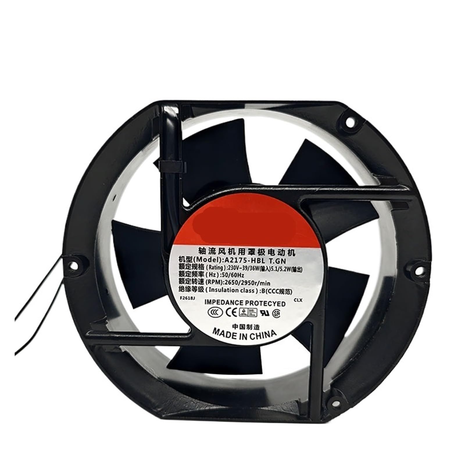 KNIUWMBMH 2175-HBL 230V 39/36W 17251 172 * 51mm Cooling Fan