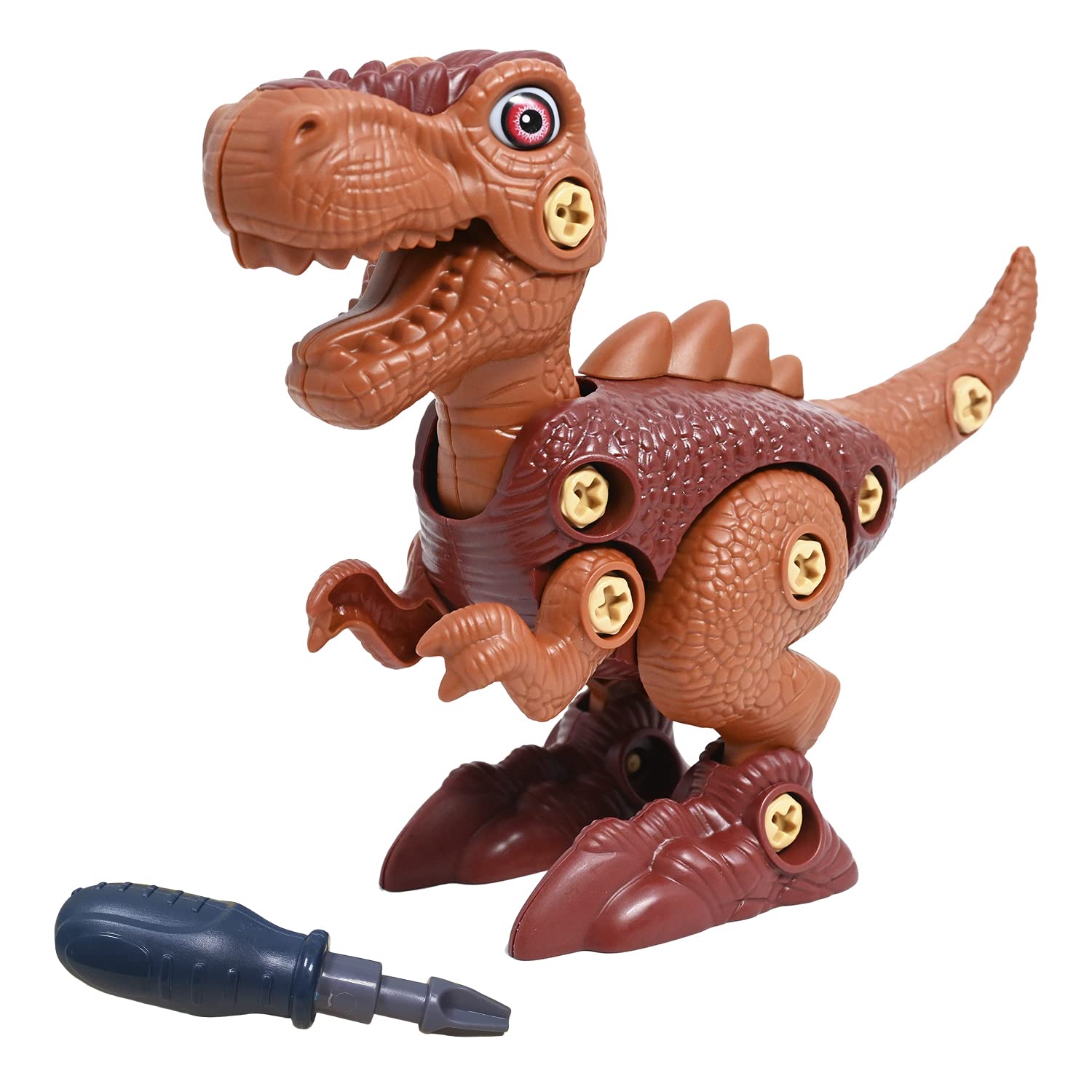 Ben and Bro Dinosaur Toys for Kids 3-5 6 7 8 Years Old, Take Apart Dinosaur Toys for Boys and Girls, STEM Construction Dinosaur Building Kit for Kids, Great Gift Idea, Single Pack (TRex)