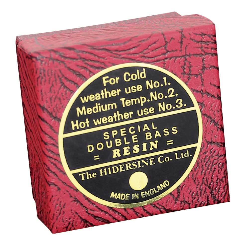 Hidersine DB2 Double Bass Rosin. Special Formulation for Double Bass. Designed for TEMPERATE Climates. Made in the UK.