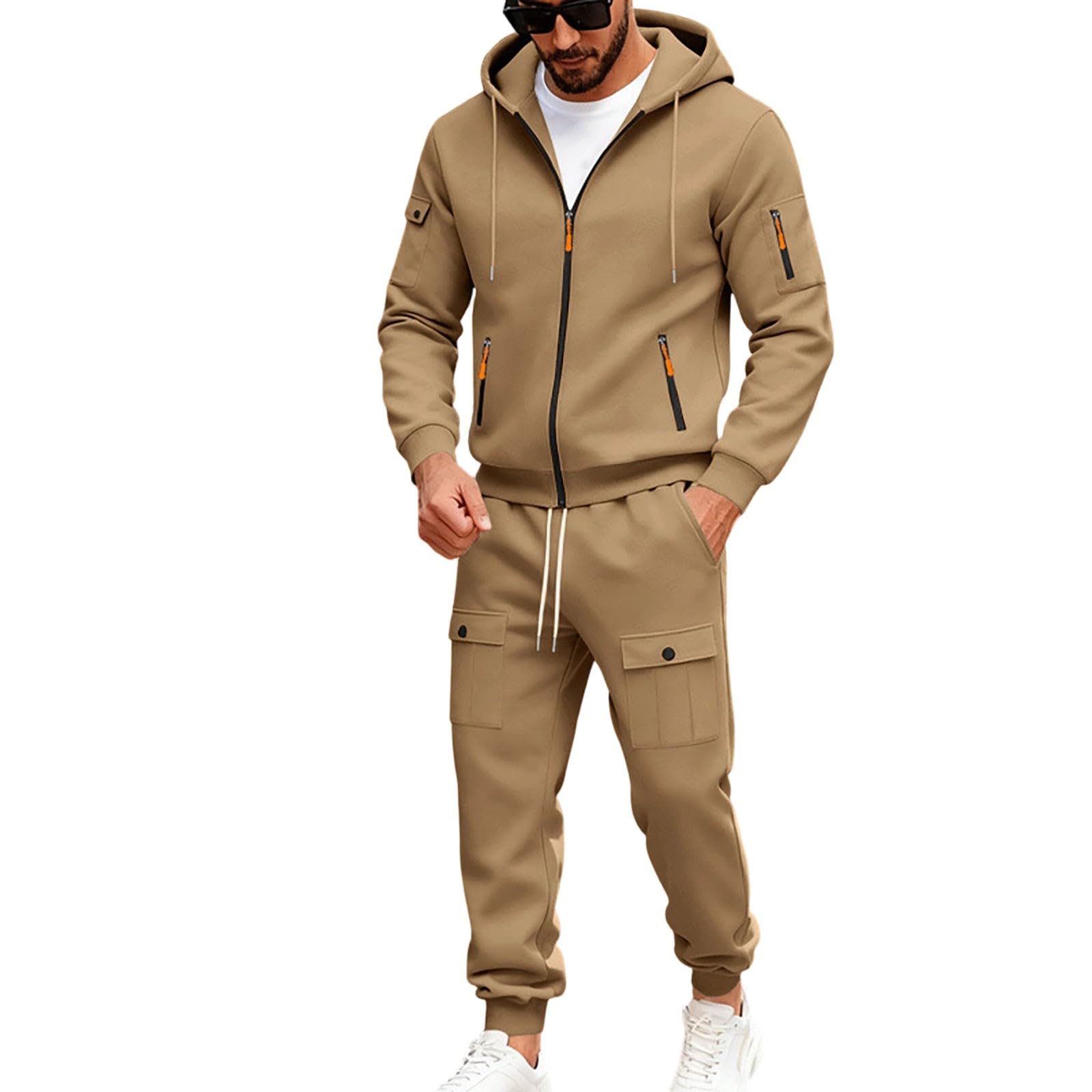 Chandal Hombre Completo Sudaderas con Capucha Térmico Otoño Invierno y2k
