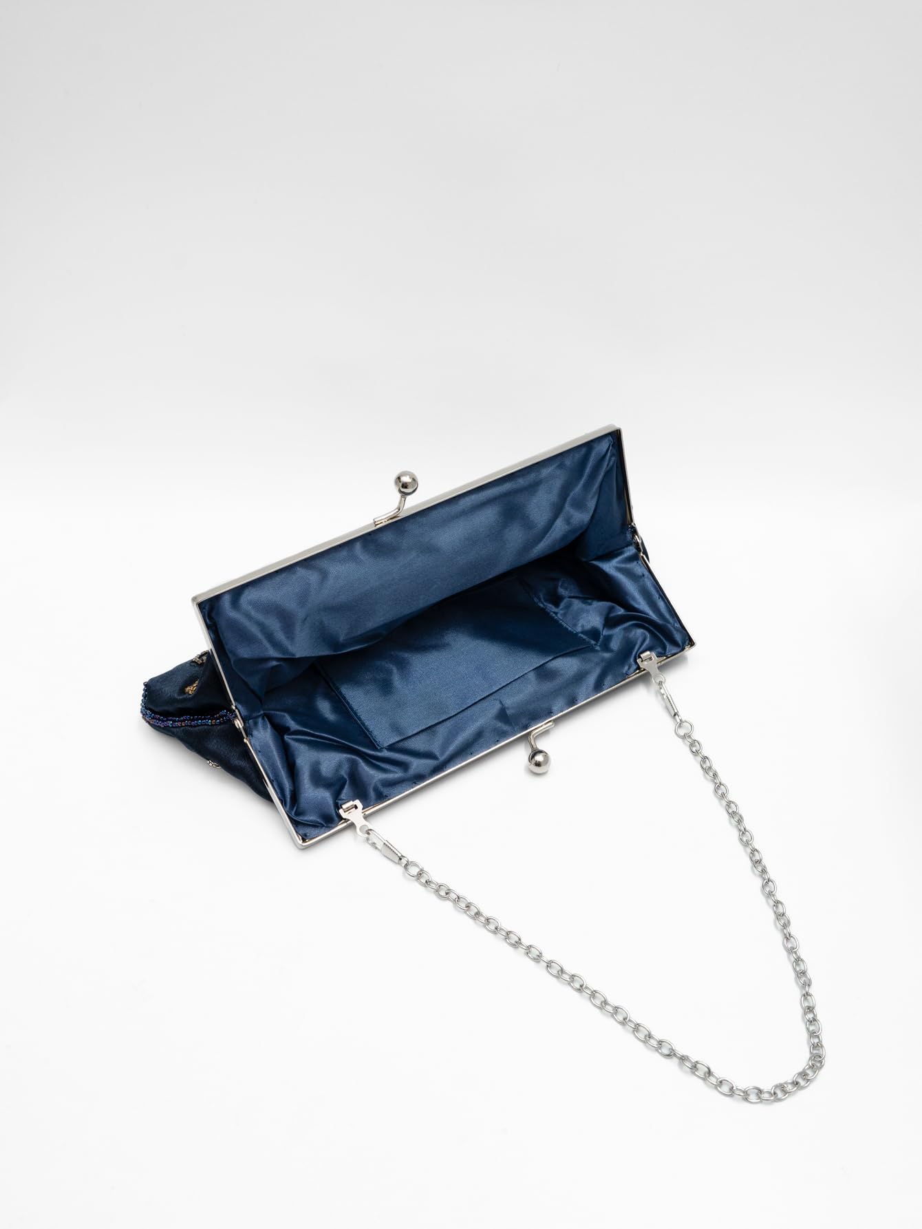 Elegante bolso de noche vintage con cuentas florales y mariposas para mujer, para novias, bailes, fiestas y formales