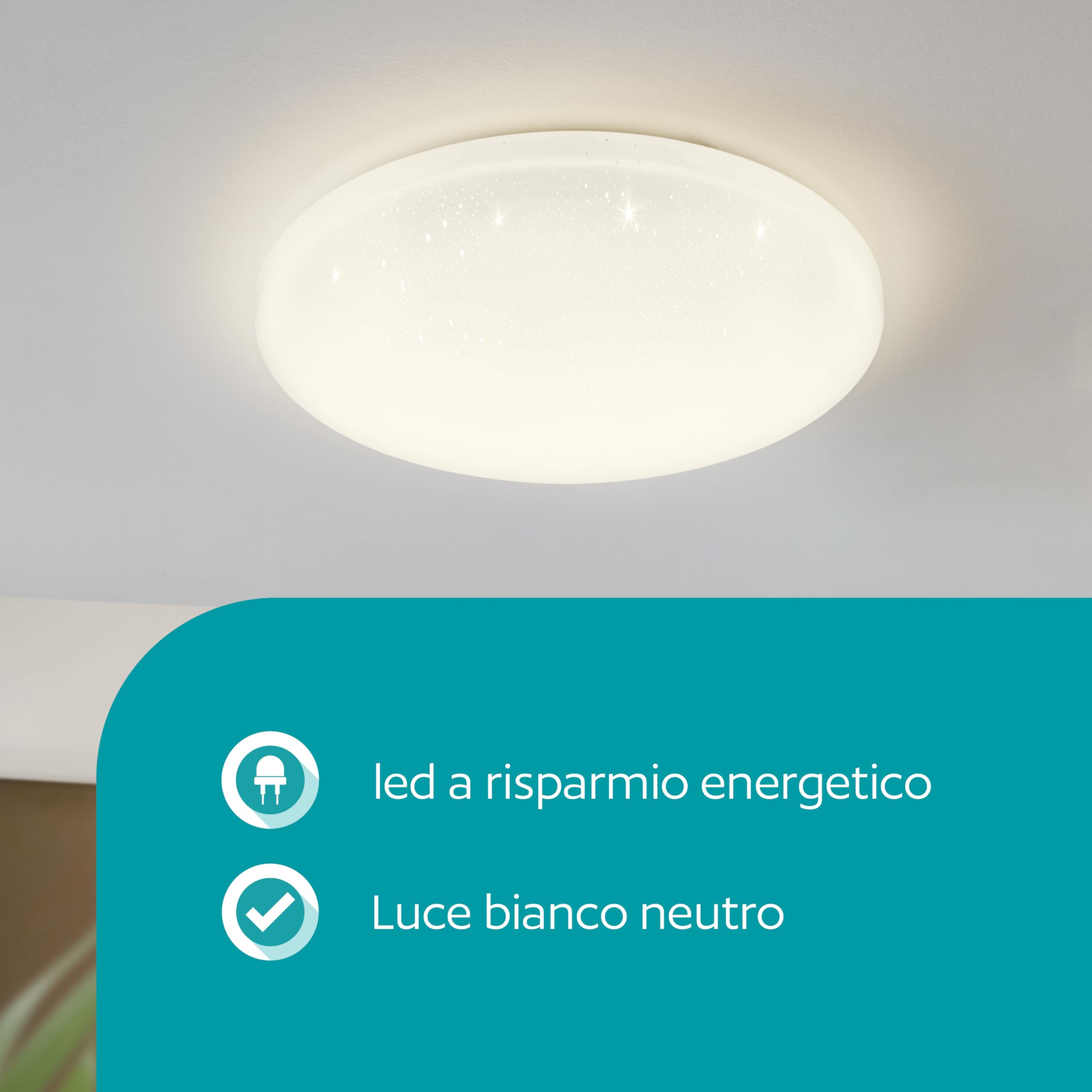 Eglo Rabassa Pannello LED Da Incasso 62x62cm, 33W 4000K 5200lm, Bianco Neutro, Per Controsoffitti A Griglia O Cartongesso