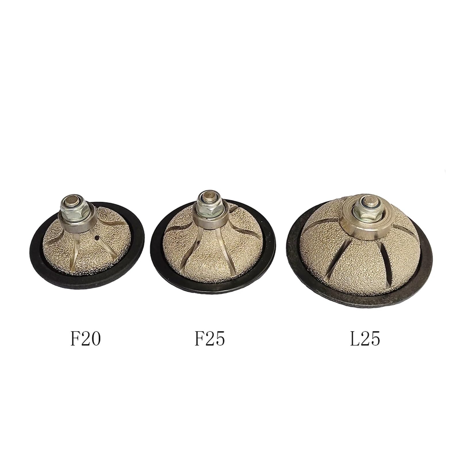 Fresa a Profilo Manuale con Filettatura M14, Ruota brasata sotto Vuoto B10B20E10F20L25 for la molatura di Granito e Marmo(D85 L25)