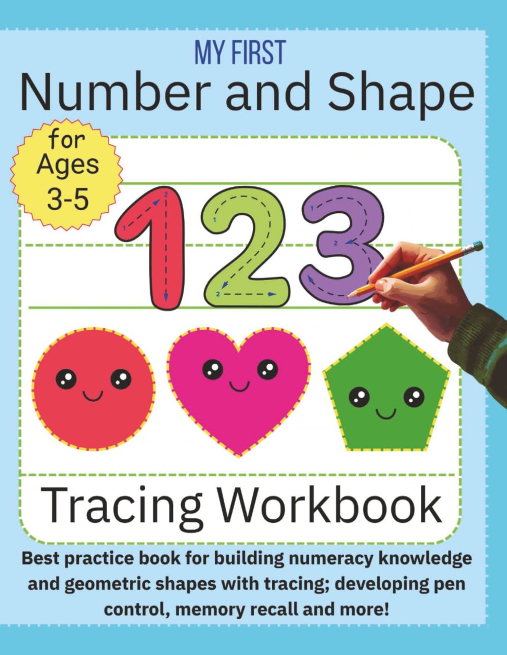 Number and Shape Tracing Workbook: Suitable for ages 3-5