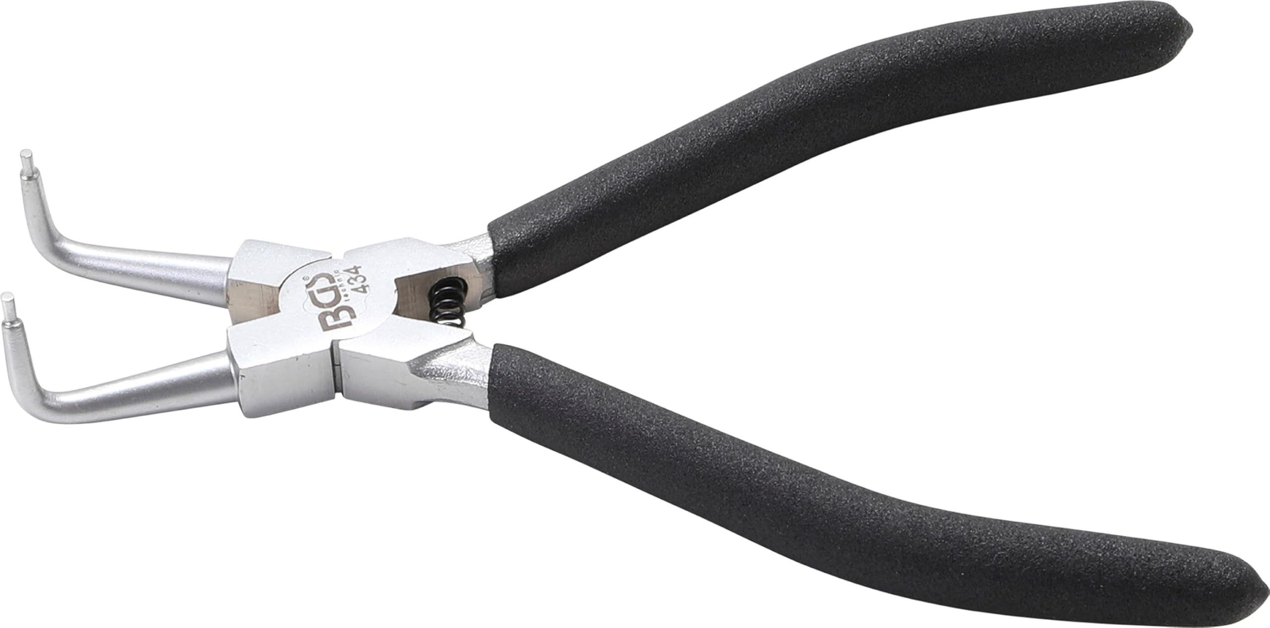 Alicate de puntas circlip angular de 180 mm para taller mecánico