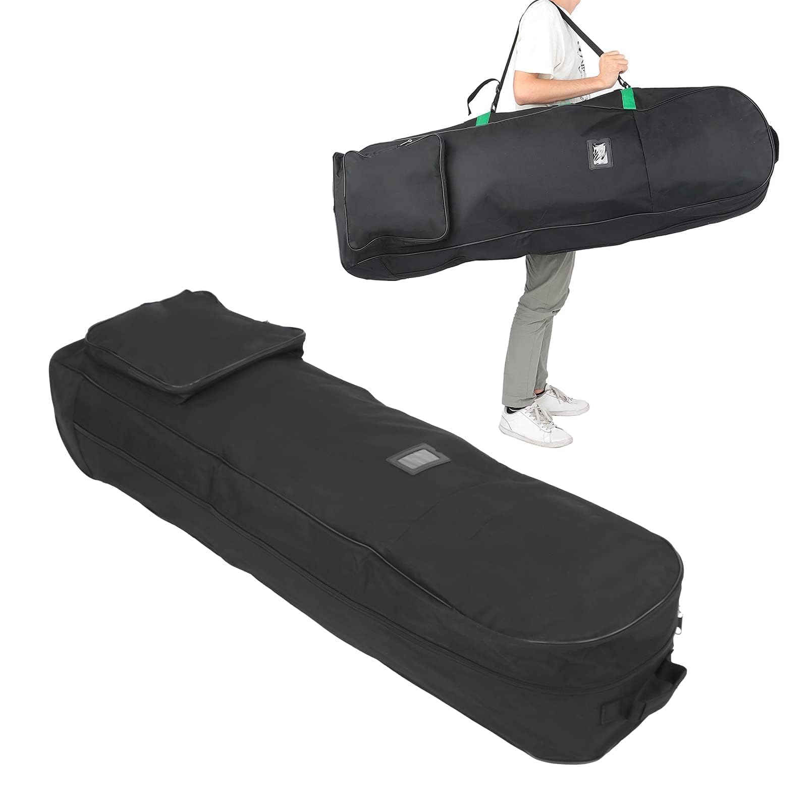VBESTLIFE Sac de Voyage de Golf avec Roulettes Pliable 600D Oxford Vert