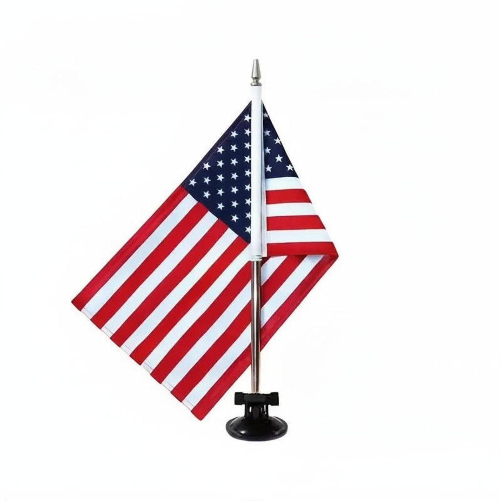 Suction Cup Car Flag Mount Adjustable Angle Vehicle Flag Pole Kit Easy Installation for Patriotic SuDurable Fabricorters, Veterans, Processions Black-image-38