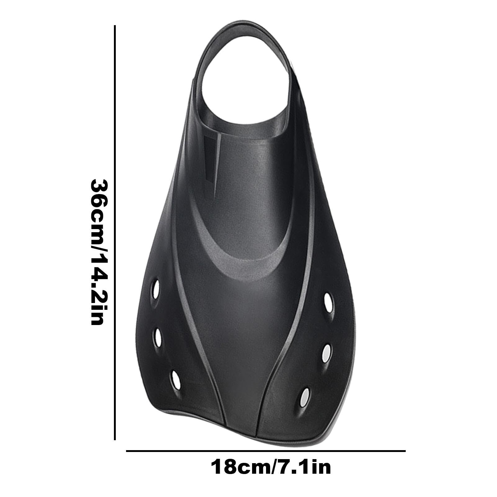 Palmes De Natation Courtes Compactes – Taille S à XL – Matériau TPR, Design Ergonomique – Pour Entraînement, Plongée, Piscine Ou Mer - 6