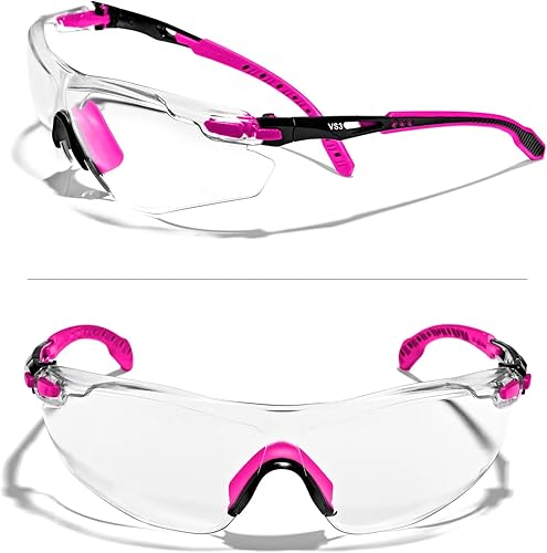 Gafas de seguridad OPTIFENSE VS3 antivaho, premium TRANSPARENTESTINTADAS, ANSI Z87+ (Haga clic para la opción de marcolente)