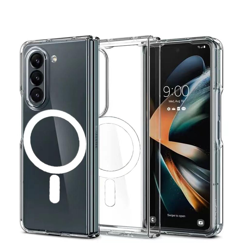 V-TAN Samsung Z Fold 5 Magnetic Case Clear Compatible with Charging,Soft Silicone TPU Bumper, Crystal Clear Anti-Yellow,Fit Protective Cover(Clear) (B0CM15QW8P) Amazon Price History, Amazon Price Tracker