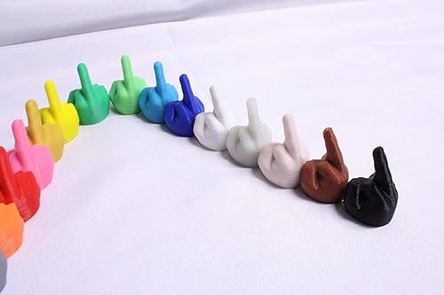 Miniatura 3 de 5 tapas de válvula de dedo medio, 16 colores, fabricadas en Estados Unidos