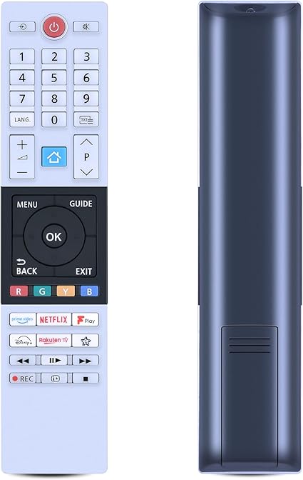 Télécommande Toshiba Originale CT-8568 Pour TV Smart 4K 55UV2363DB, 65UV2363D - Avec Netflix, Prime