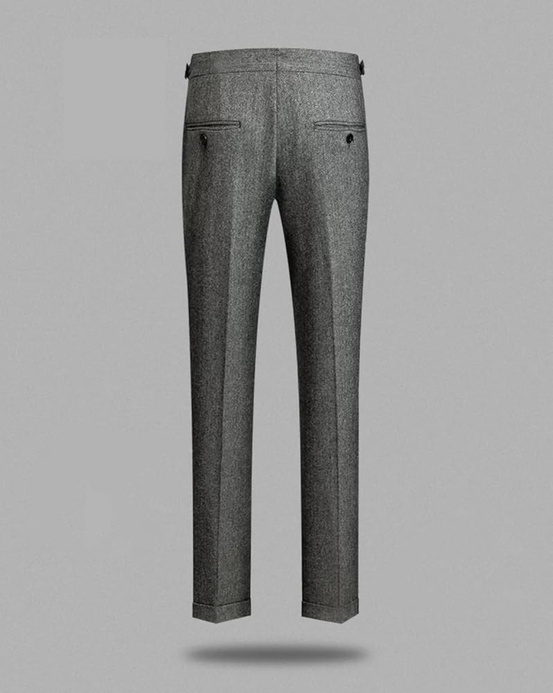 BREEZE TWEED DEEP TUCK BAGGY SLACKS グレー BREEZE TWEED DEEP TUCK BAGGY SLACKS グレー パンツ
