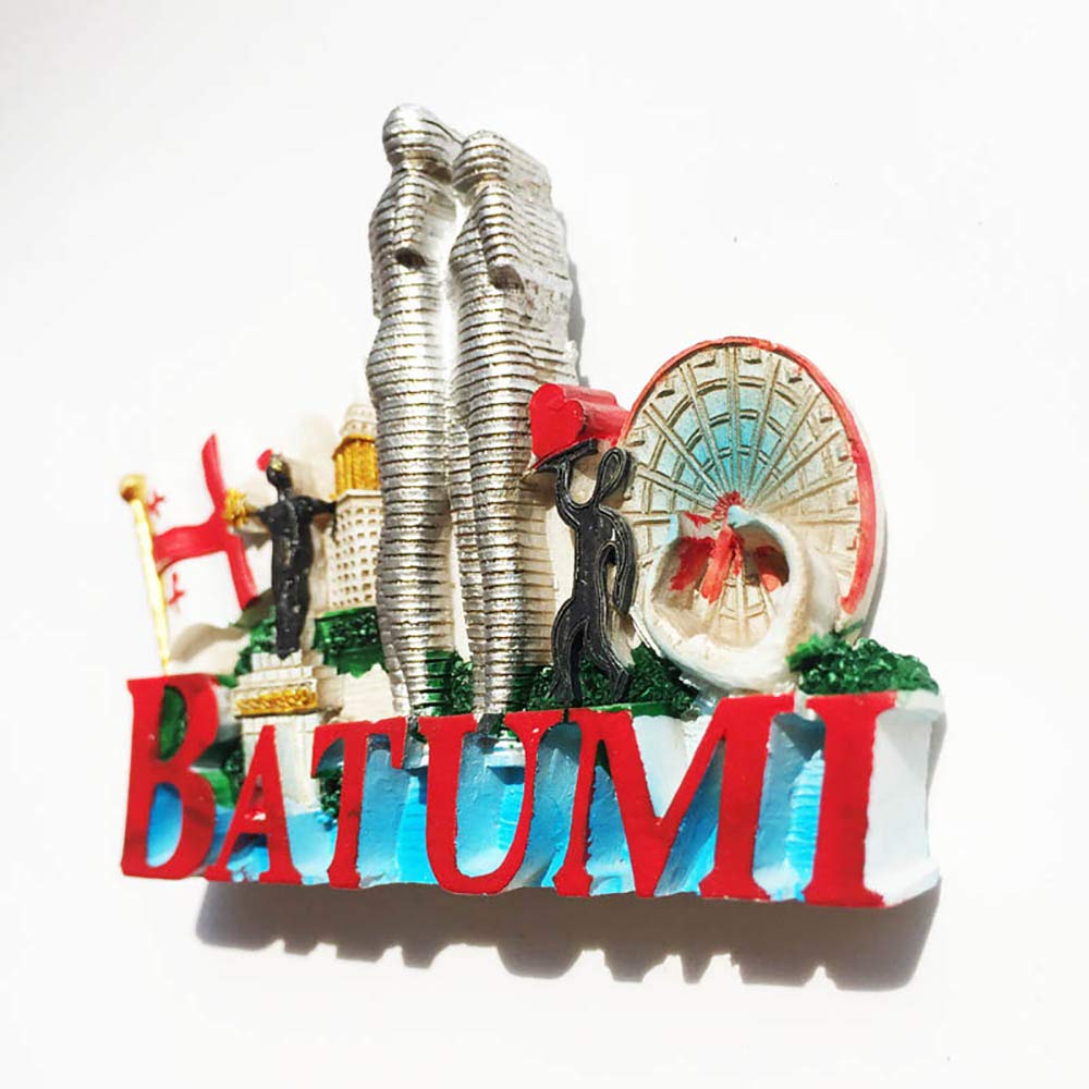 Ali and Nino Batumi Georgia - Magnete per frigorifero da viaggio con souvenir 3D per frigorifero