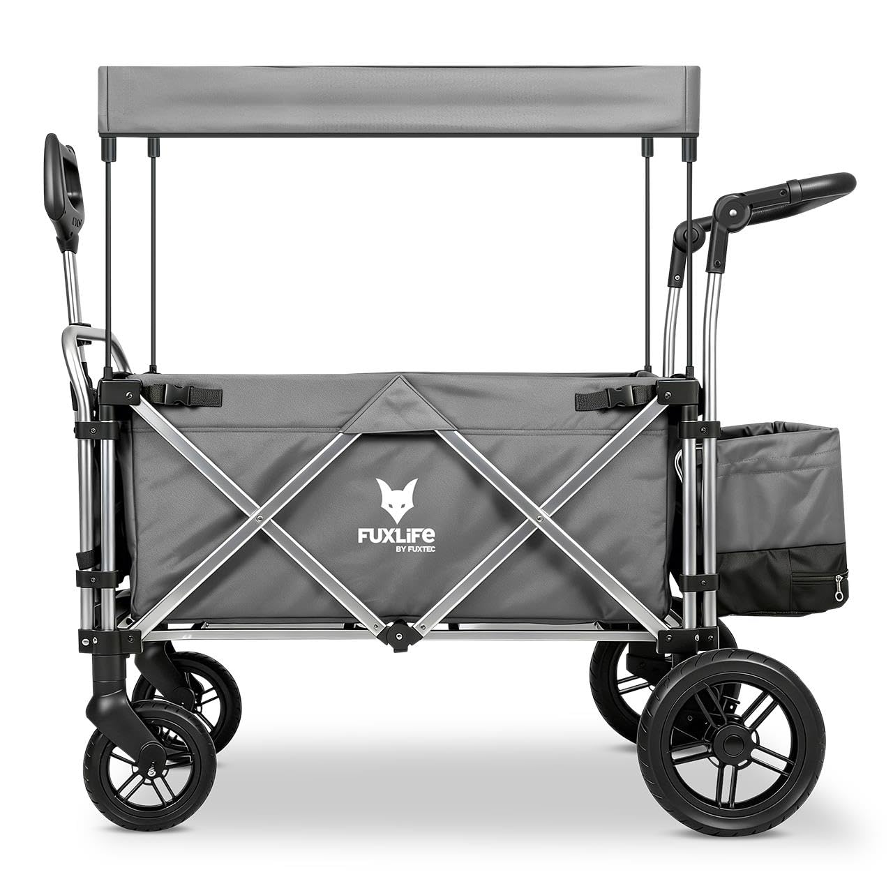 FUXTEC FX-CTL900 Premium Gris, Carrito Plegable Original para niños. Ideal jardín, Playa o Ciudad. Empuja o Tira. Carga hasta 75 kg.