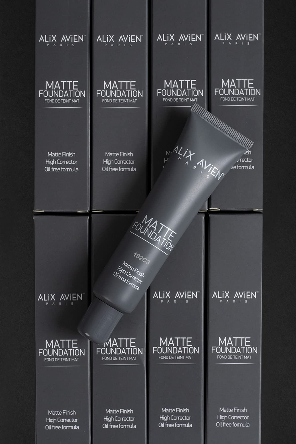 ALIX AVIEN Uzun Süre Kalıcı Doğal Mat Bitişli E Vitamini İçeren Mat Fondöten - Matte Foundation 404 Buff