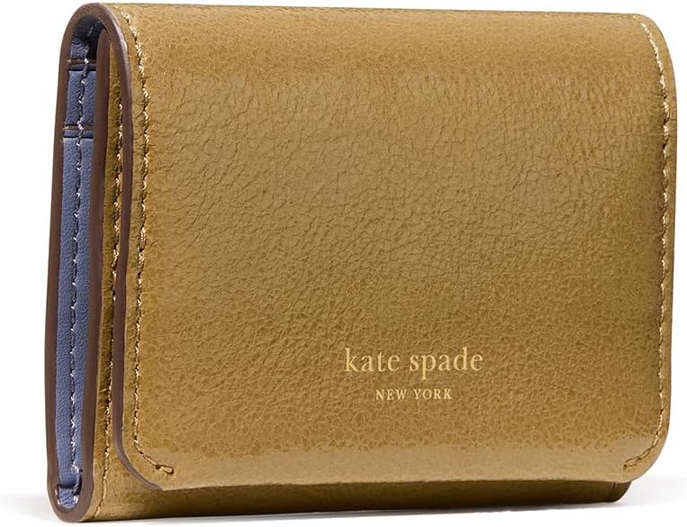kate spade new york Halo Glazed Leather Card Case Trifold Wallet