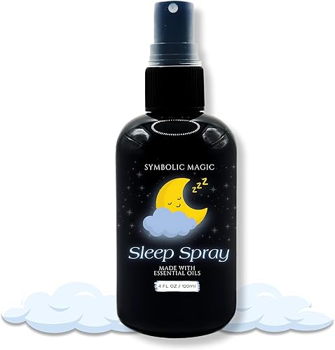 Symbolic Magic Spray para dormir  Lavanda calmante y aceites esenciales, niebla de almohada para dormir profundo, aromaterapia, calmante hora de