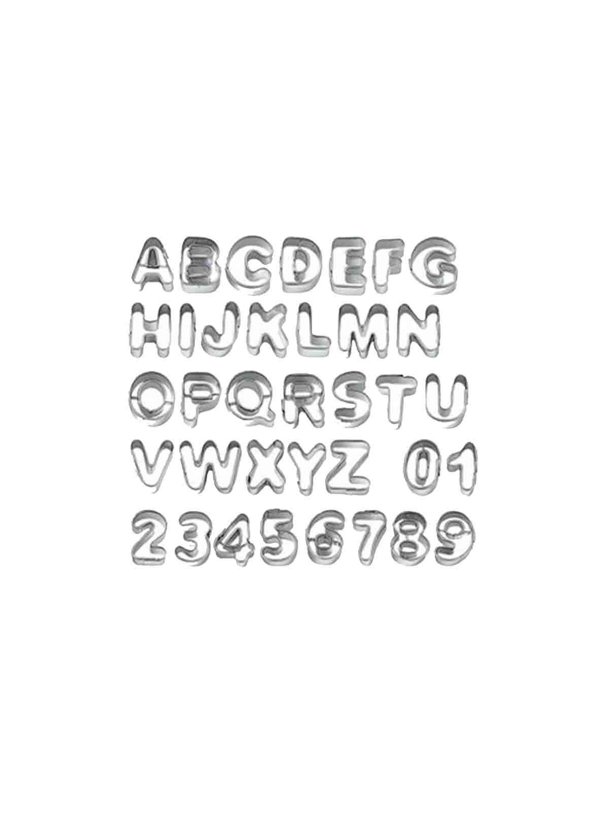 Cake Decor 36pcs/Set Stainless Steel Alphabet Letters & Numbers Baking Molds Fondant Cake Decorating Cutters Cookie Biscuit Mould Set