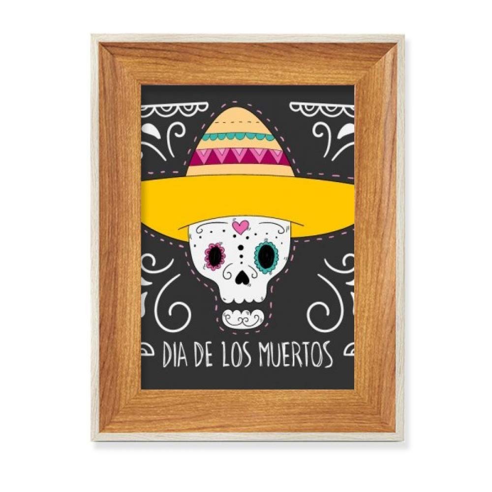 Cadre photo bois tête de mort mexicaine le cadeau original idéal pour passionnés de culture