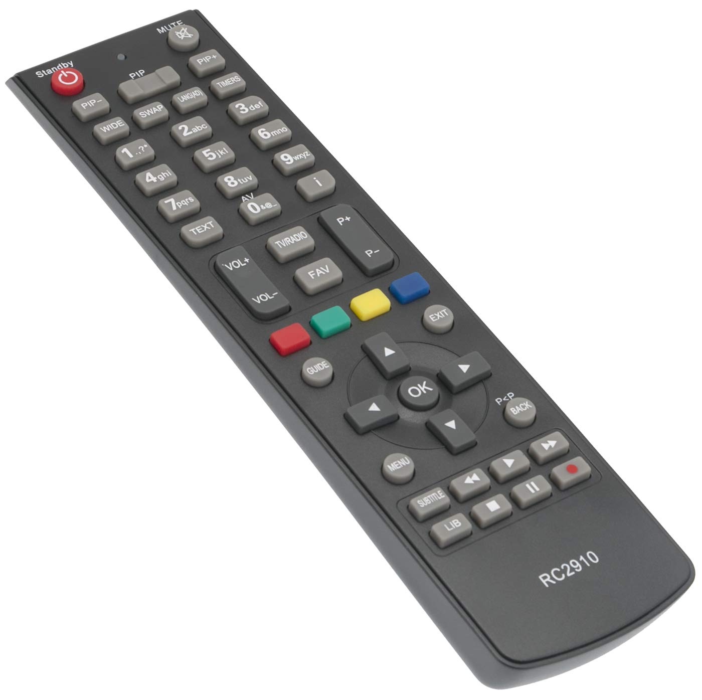 ALLIMITY RC2910 Remote Control Replace for Bush Logik Freeview HD TV Recorder L1HSTB12 B320HDPVR B320PVR B1TBHDPVR B500PVR