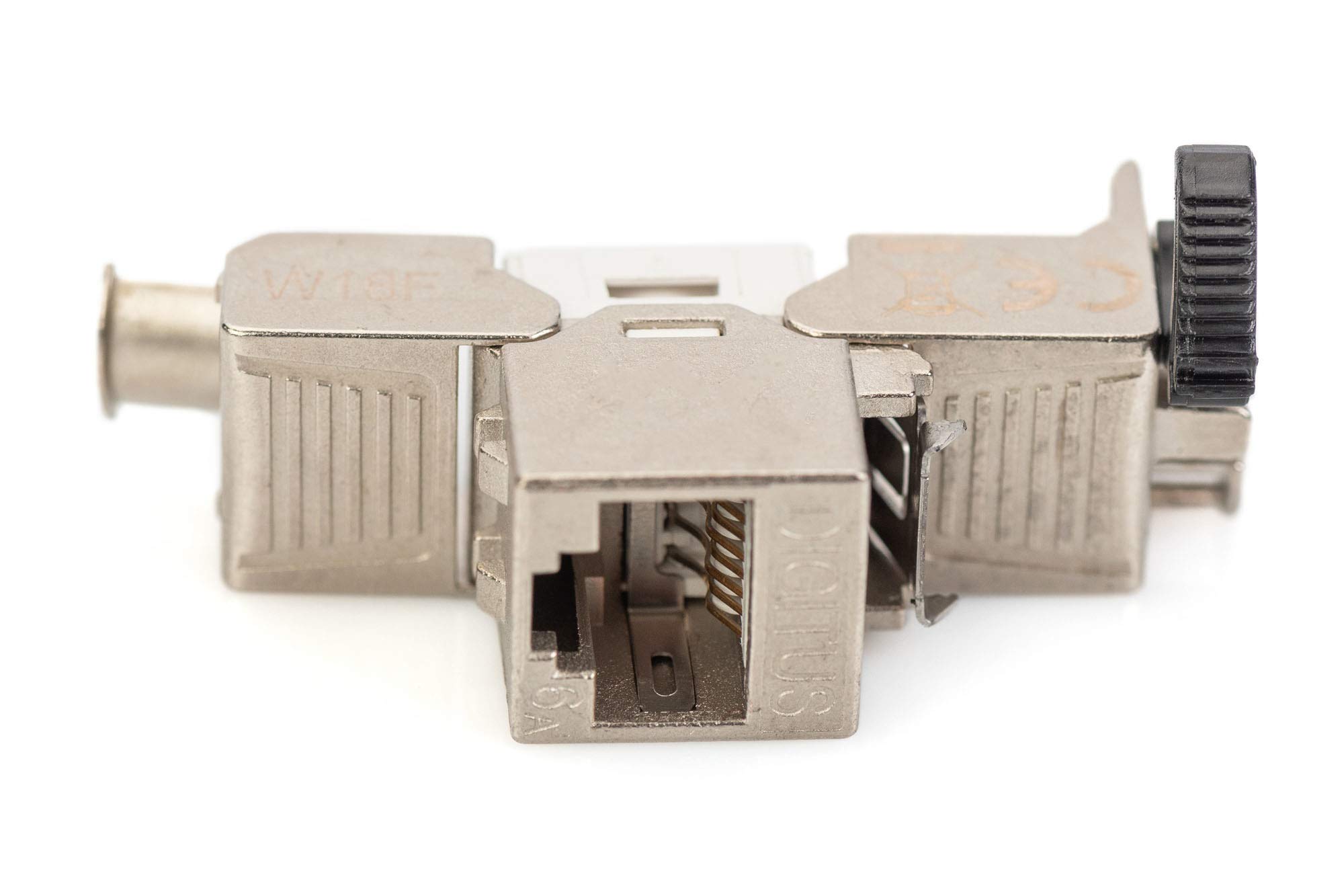 Digitus Módulo Keystone Cat-6A Apantallado - 24 Unidades - RJ45 - Diseñable - 500 MHz 10GBase-T - Clip metálico - Sin Herramientas