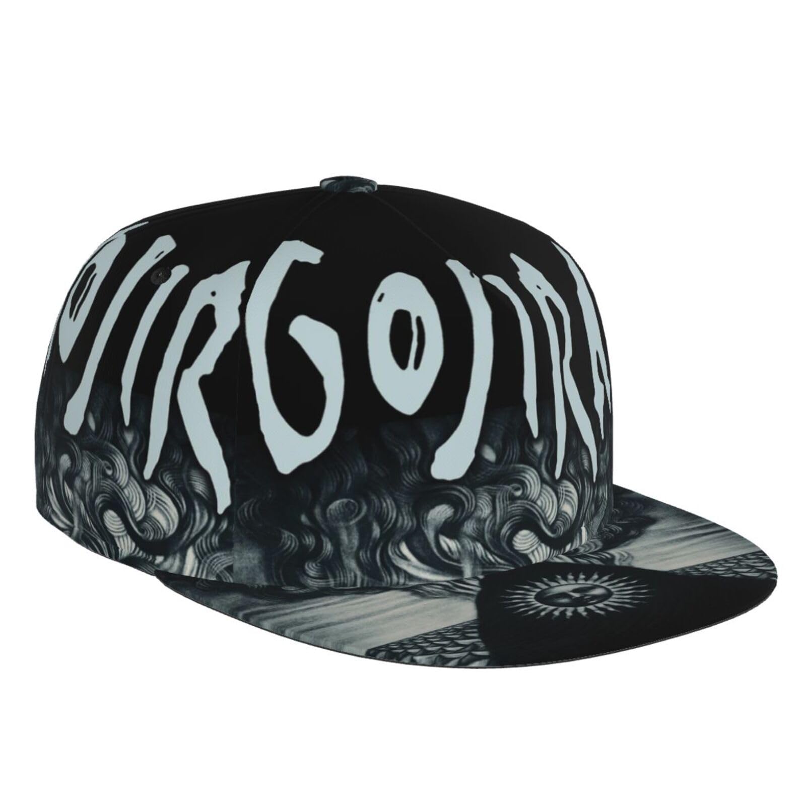 GenericGojiras Hat Flat-Brimmed Baseball Cap Dad Ball Hat Snapback Hip Hop Cap for Men and Women Black