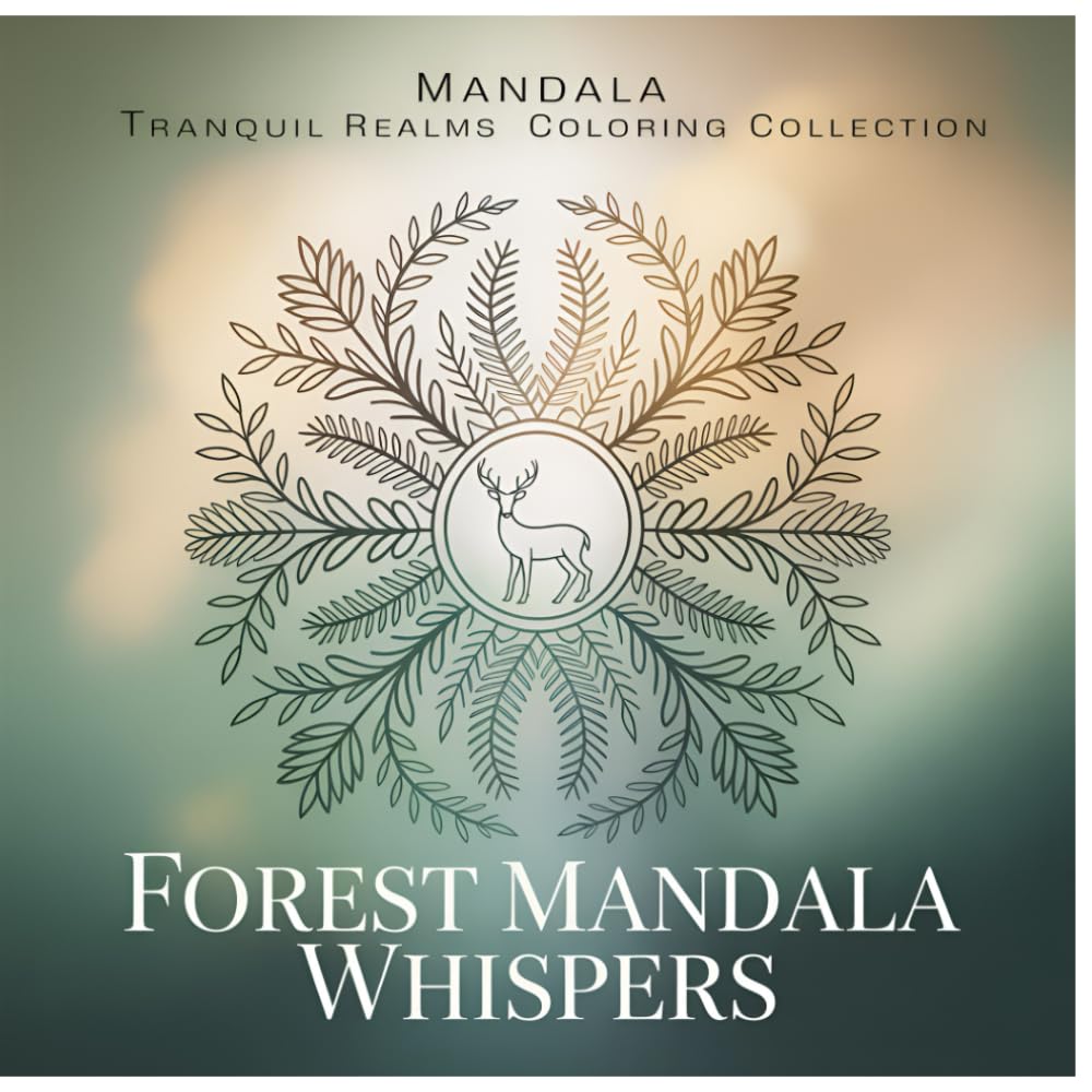 Forest Mandala Whispers: A Gentle Woodland Mandala Coloring Book for Quiet Relaxation (SERIES OVERVIEW — Mandala Tranquil Realms Coloring Collection)