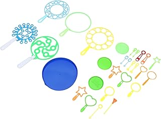 VANZACK 28pcs Set Bubble Tool Toy Set Gifts Sets Bubble Wands for Kids Bubbles for Kids Party Favors Giant Bubbles Bubble Making Toys Colorful Bubble Set Blowing Bubble Maker Outdoor Child